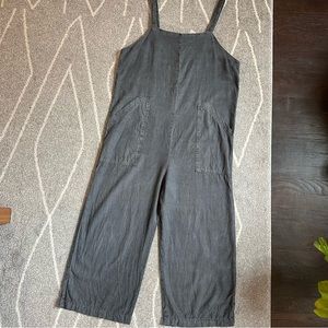 Universal Thread Dark Gray Linen Blend Jumpsuit